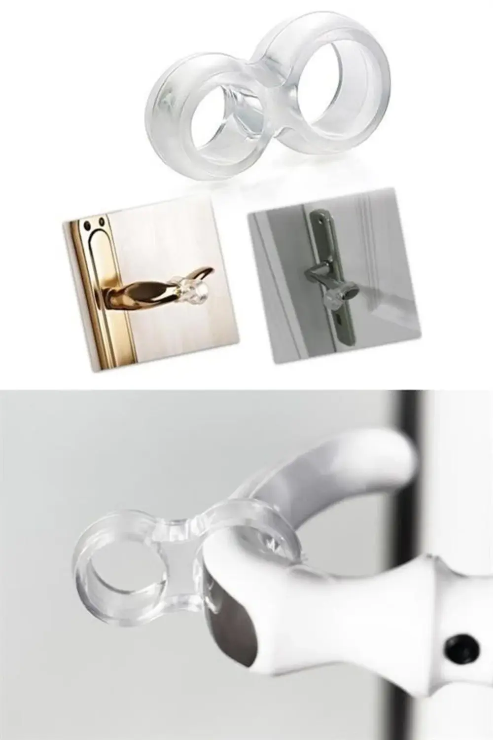 ® Silikon Kapı & Pencere Vurma Önleyici Stoper Kapı Tamponu 4 Ade