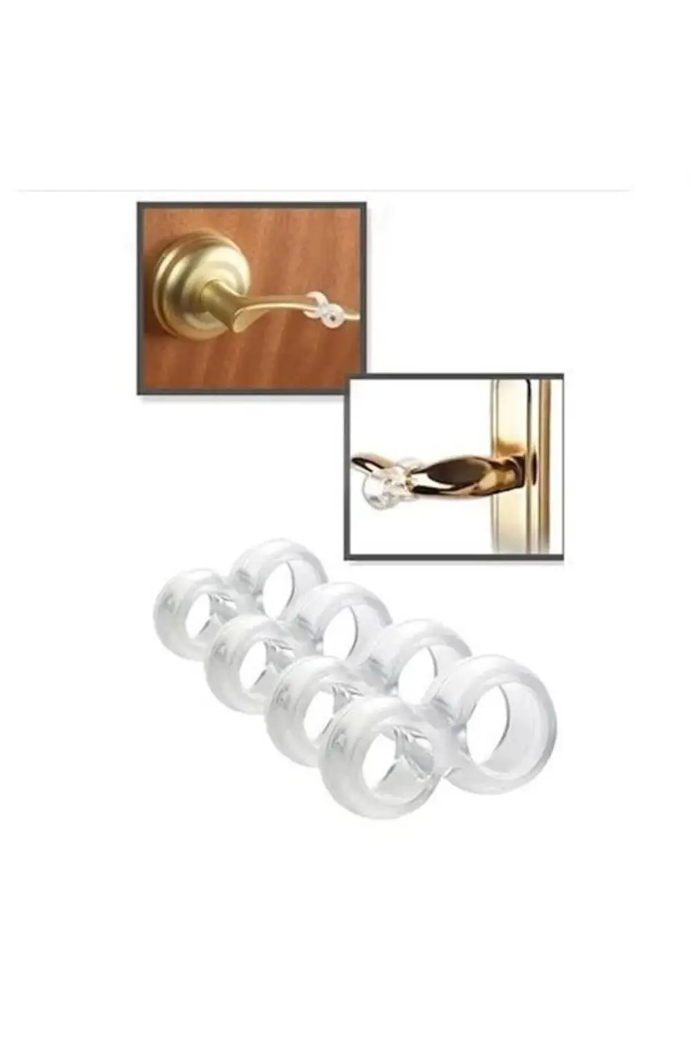 ® Silikon Kapı & Pencere Vurma Önleyici Stoper Kapı Tamponu 4 Ade