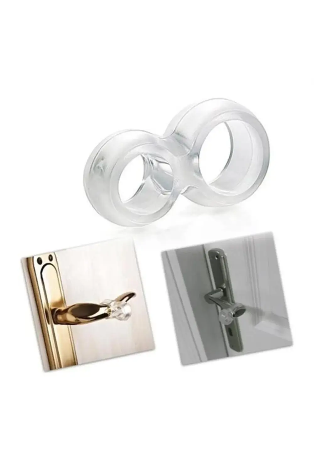 ® Silikon Kapı & Pencere Vurma Önleyici Stoper Kapı Tamponu 4 Ade