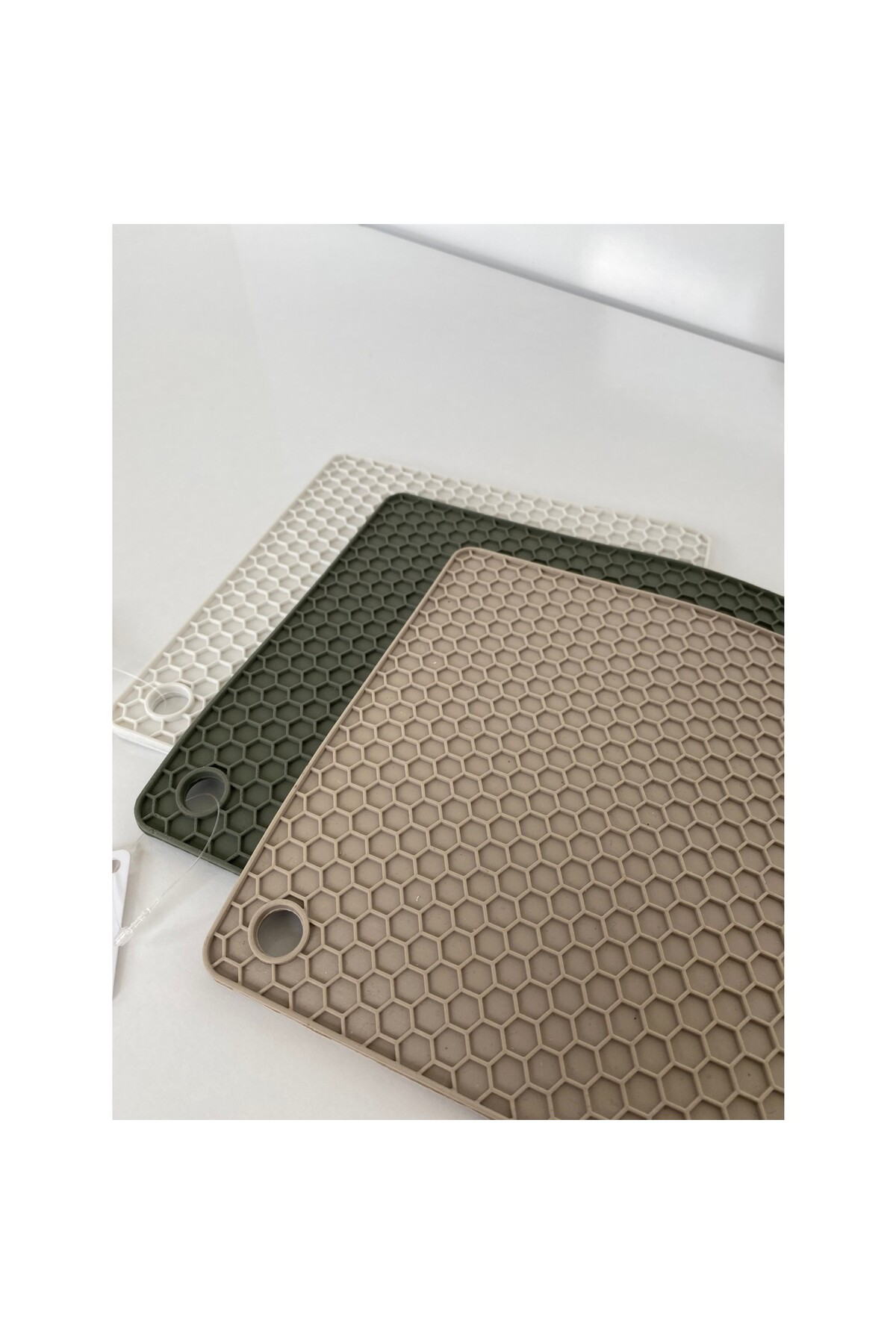 Silikon Kare Nihale Fırın Tutacağı Kalburabastı Kalıbı 3'lü Set