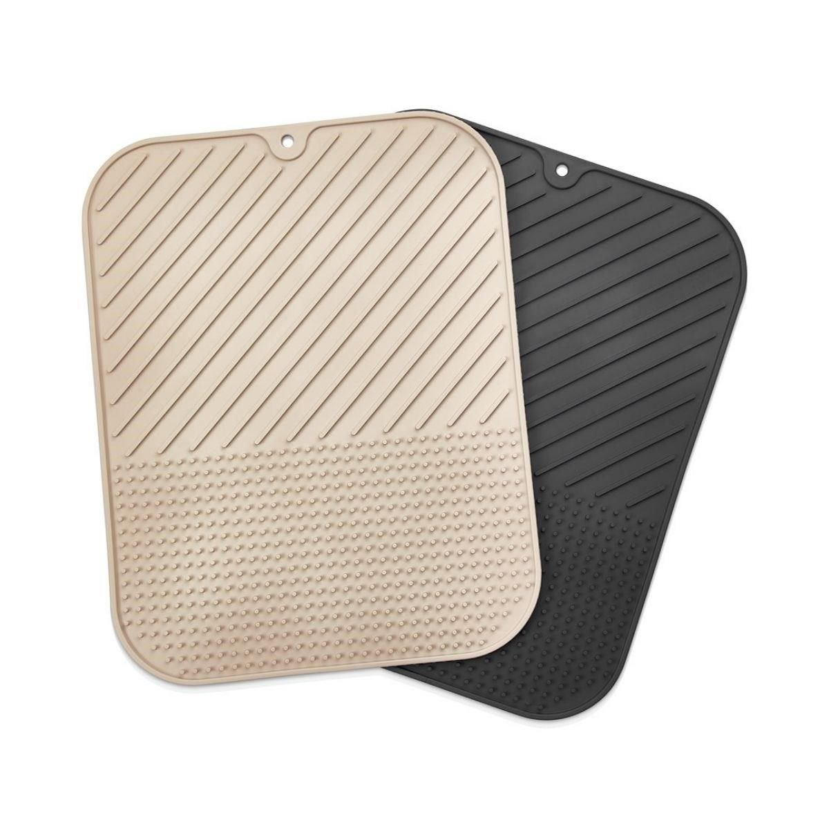 Silikon Kaydırmaz Mutfak İçin Bulaşık Matı, Çok Amaçlı Kurutmalık