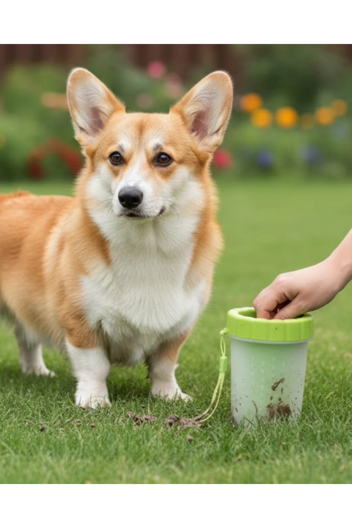 Silikon Kıllı Köpek Pati Temizleme Kabı Orta Büyük Irklar İçin Ta