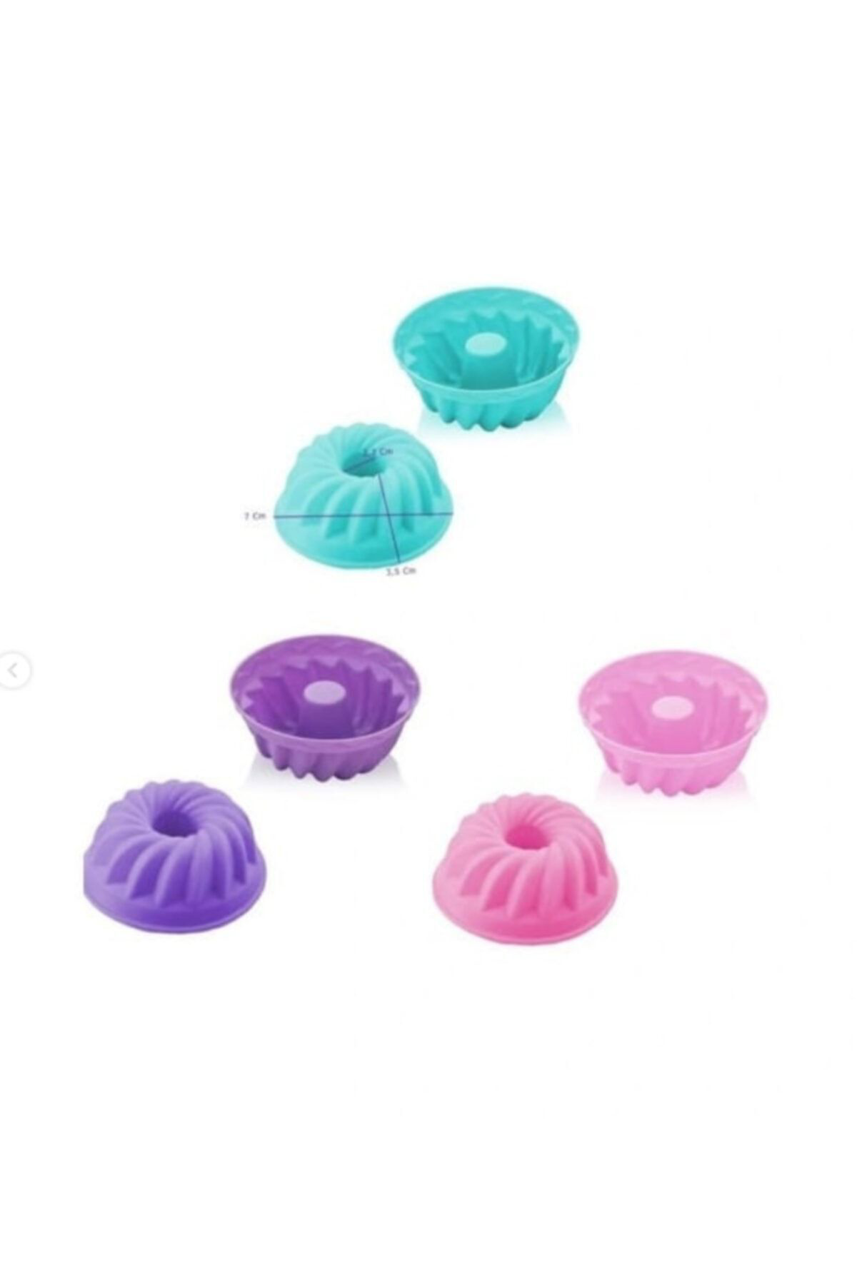 Silikon Küçük Boy 6'lı Kek,muffin Kalıbı