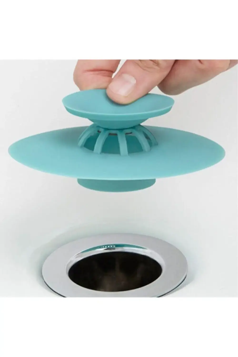 Silikon Lavabo Süzgeci Kilitli Küvet Lavabo Tıkacı