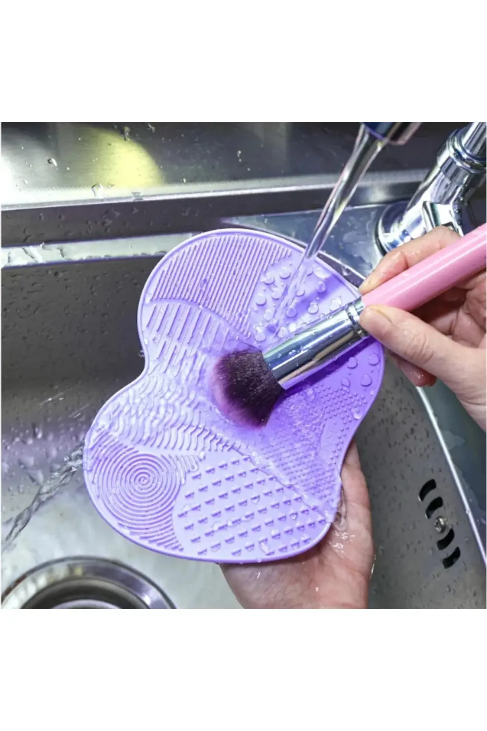 Silikon Makyaj Temizleme Matı