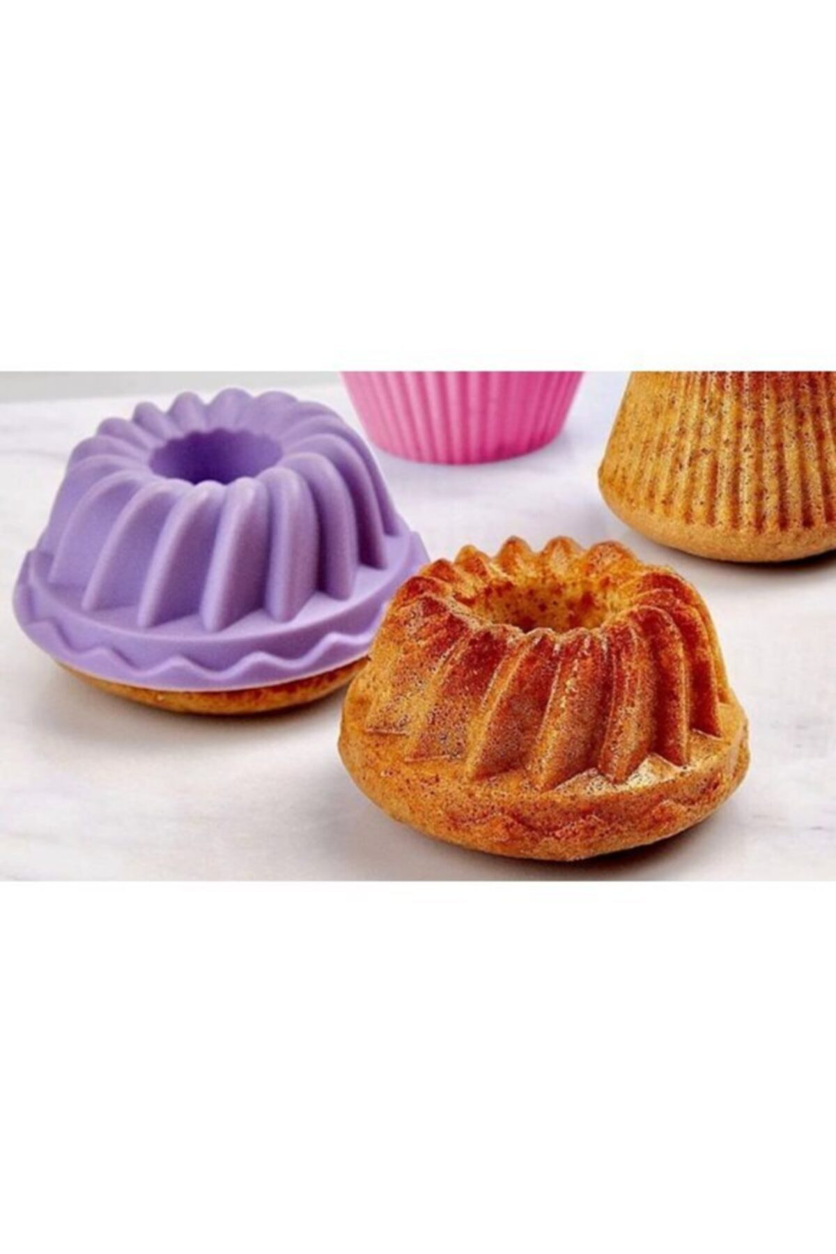 Silikon Mini Muffin Kek Kalıbı