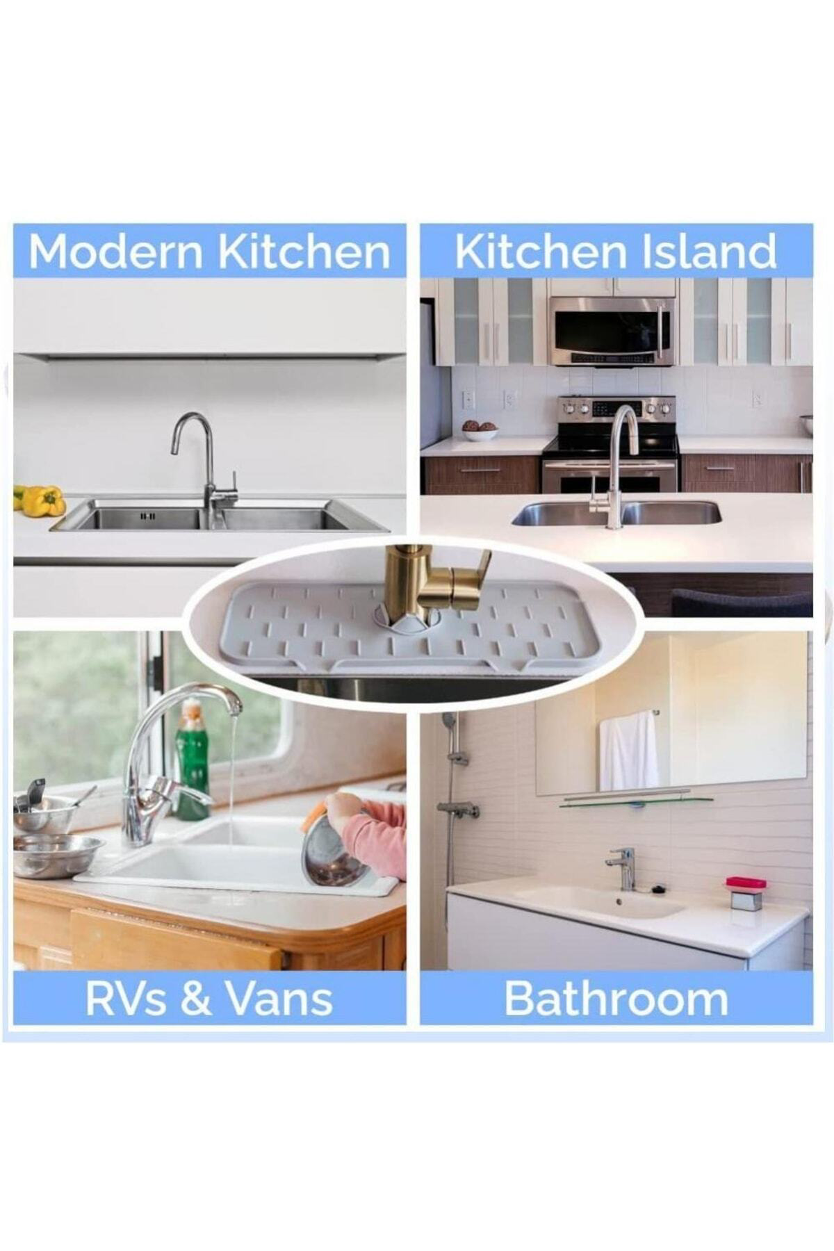 Silikon Musluk Matı Mutfak Banyo