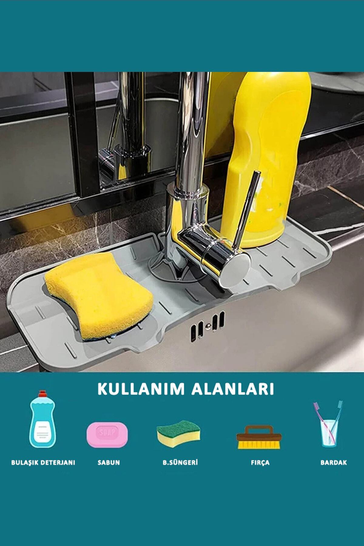 Silikon Musluk Matı Mutfak Banyo