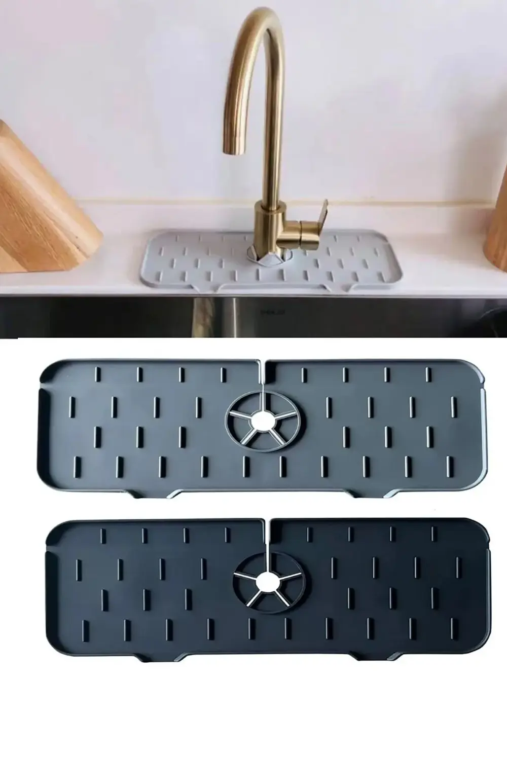 Silikon Musluk Matı Mutfak Banyo