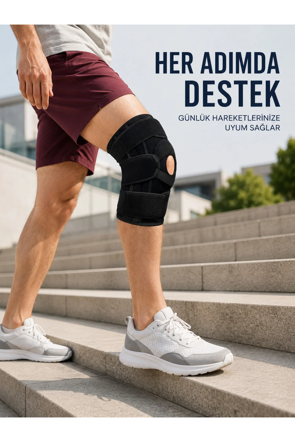 Silikon Patella Destekli Dizlik Nefes Alabilir Ayarlanabilir Cırtlı Ligament Desteği Silikon Patella Destekli Dizlik Nefes Alabilir Ayarlanabilir Cırtlı Ligament Desteği