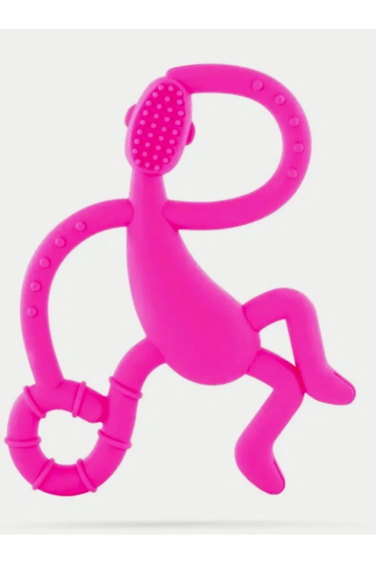 Silikon Pembe Maymun Diş Kaşıyıcı