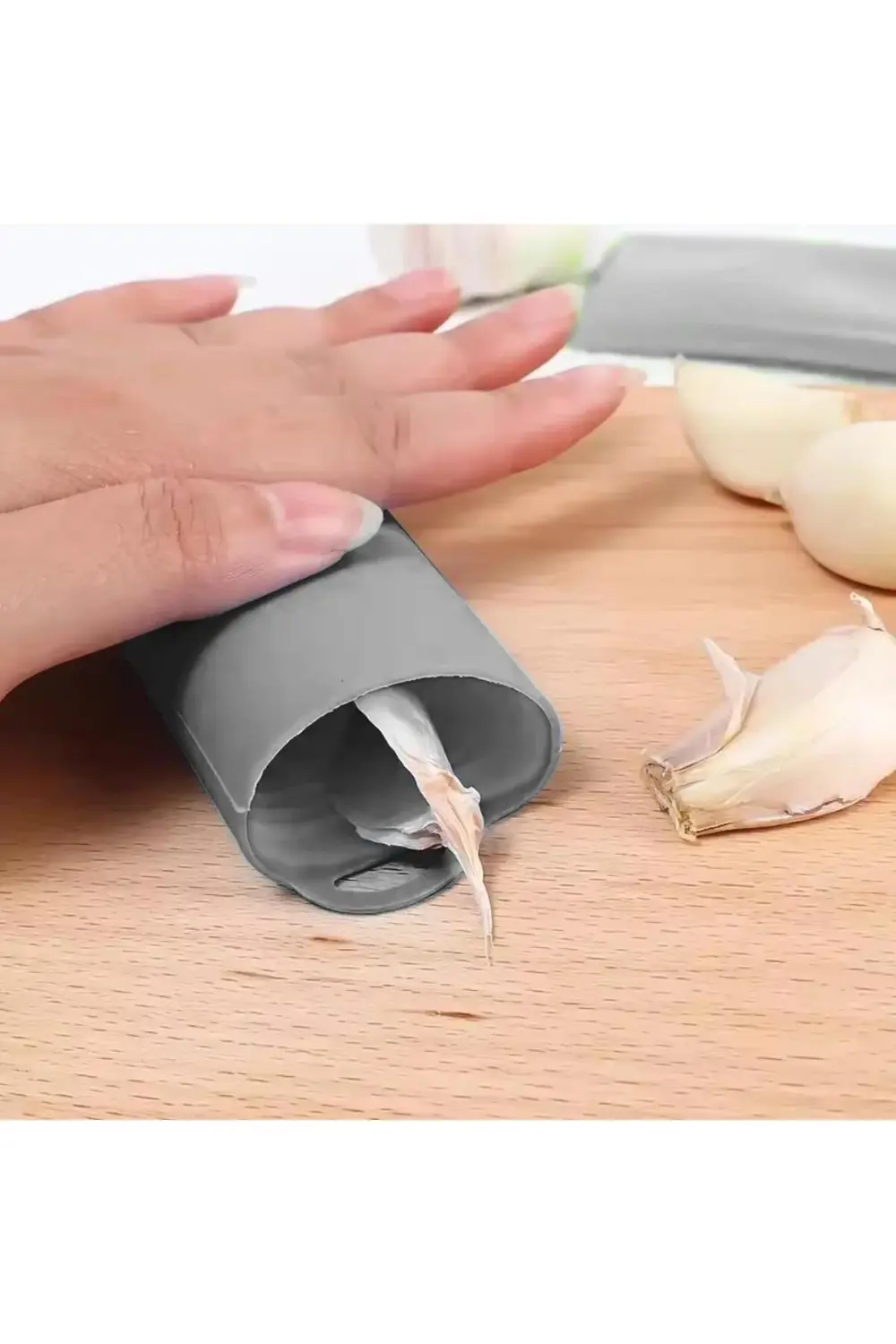 Silikon Rulo Sarımsak Soyucu