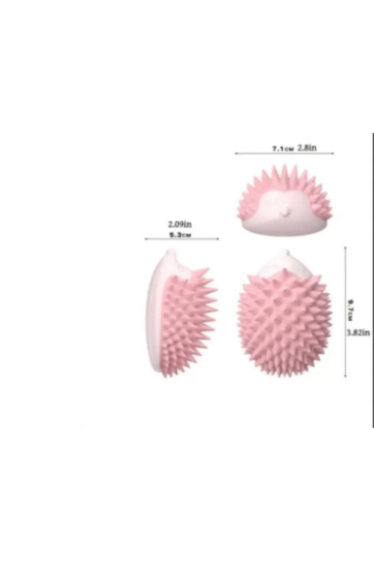 Silikon Saç Derisi Masaj Tarağı | Duşta Kullanım, Kirpi Başlıklı 