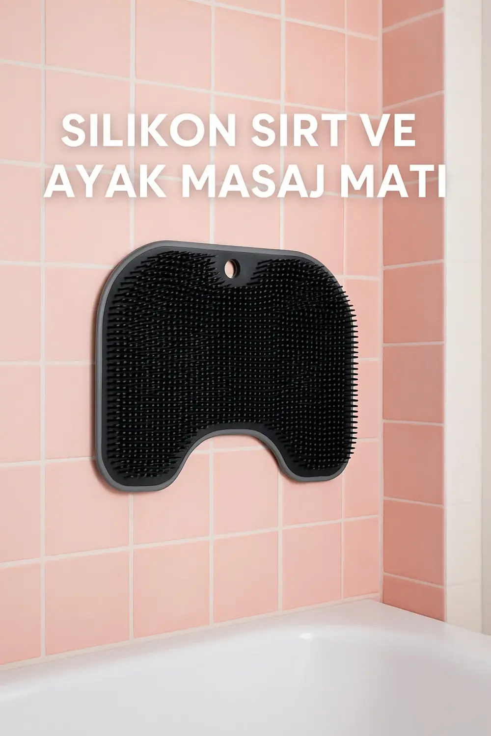 Silikon Sırt ve Ayak Masaj Matı – Duvara Asılabilir, Kaymaz, Bany Silikon Sırt ve Ayak Masaj Matı – Duvara Asılabilir, Kaymaz, Bany