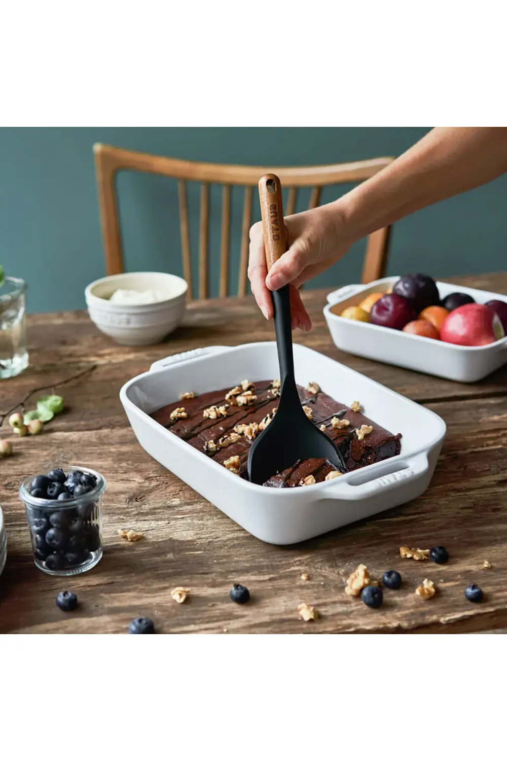 Silikon Spatula 31 cm Siyah