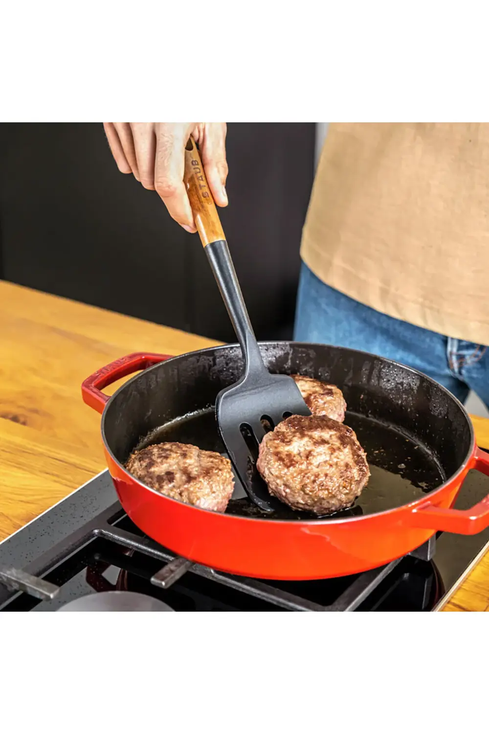 Silikon Spatula 31 cm Siyah