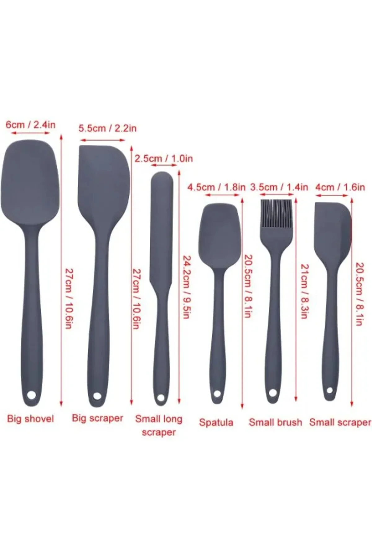 Silikon Spatula ve Fırça Seti