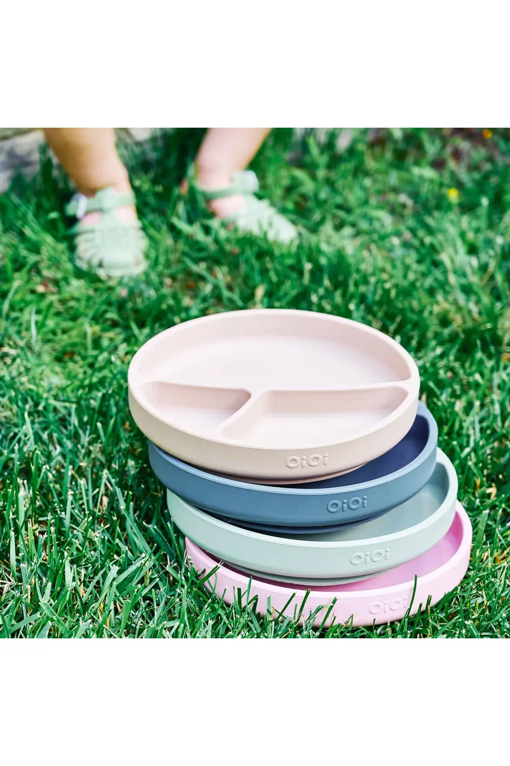 Silikon Tabak Vakum Tabanlı Porsiyon - Bubble Beige