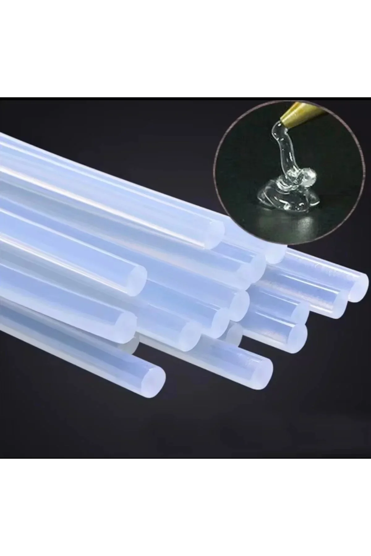 Silikon Tabancası İçin İNCE Silikon Çubuk 10’lu Paket – Şeffaf Silikon Tabancası İçin İNCE Silikon Çubuk 10’lu Paket – Şeffaf