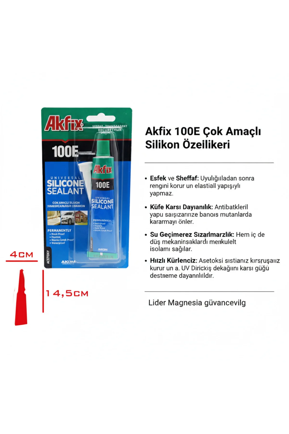 SİLİKON TÜP 50 ML ŞEFFAF SİLİKON TÜP 50 ML ŞEFFAF