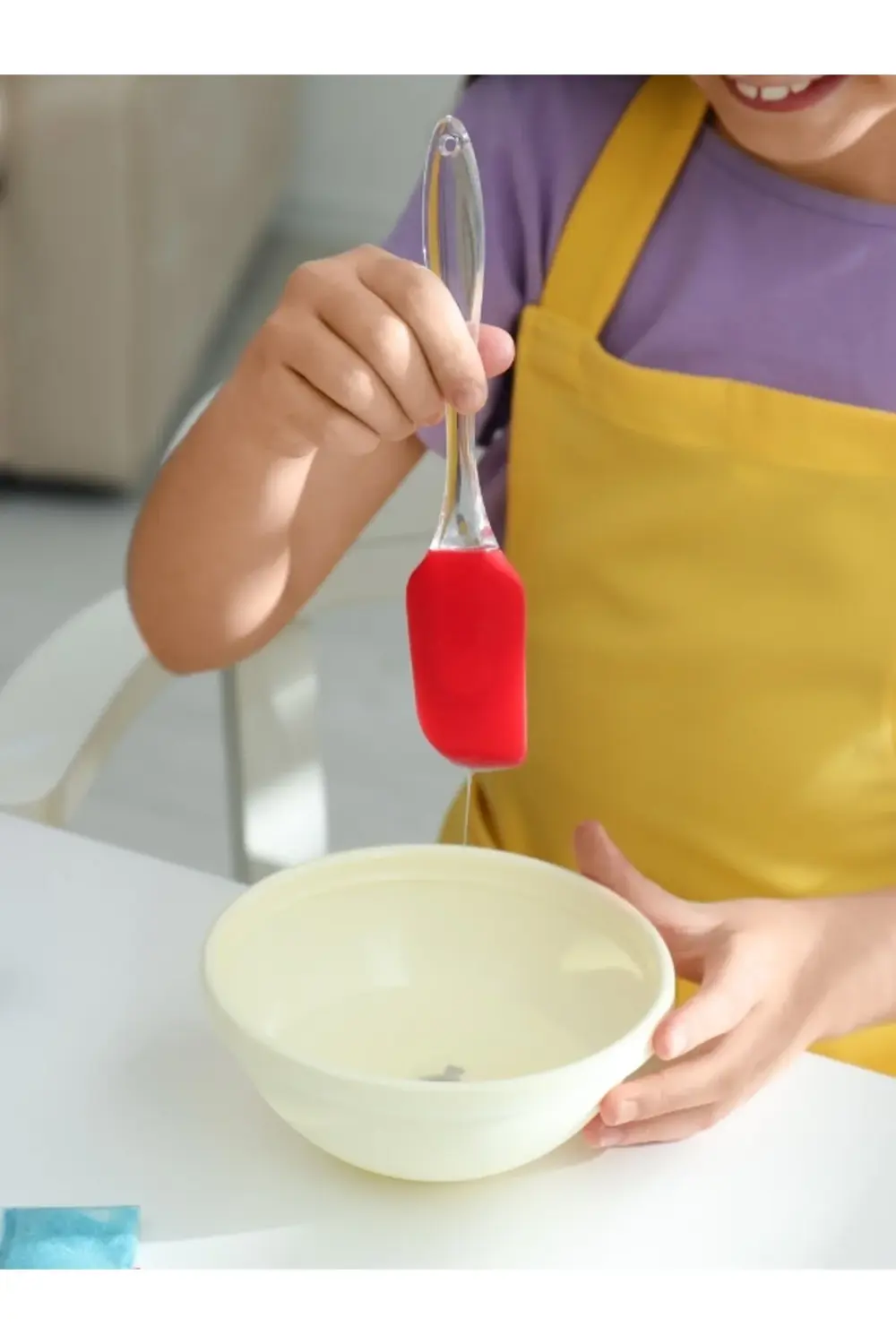 Silikon Uçlu Spatula, Kek Hamur Karıştırma Spatulası