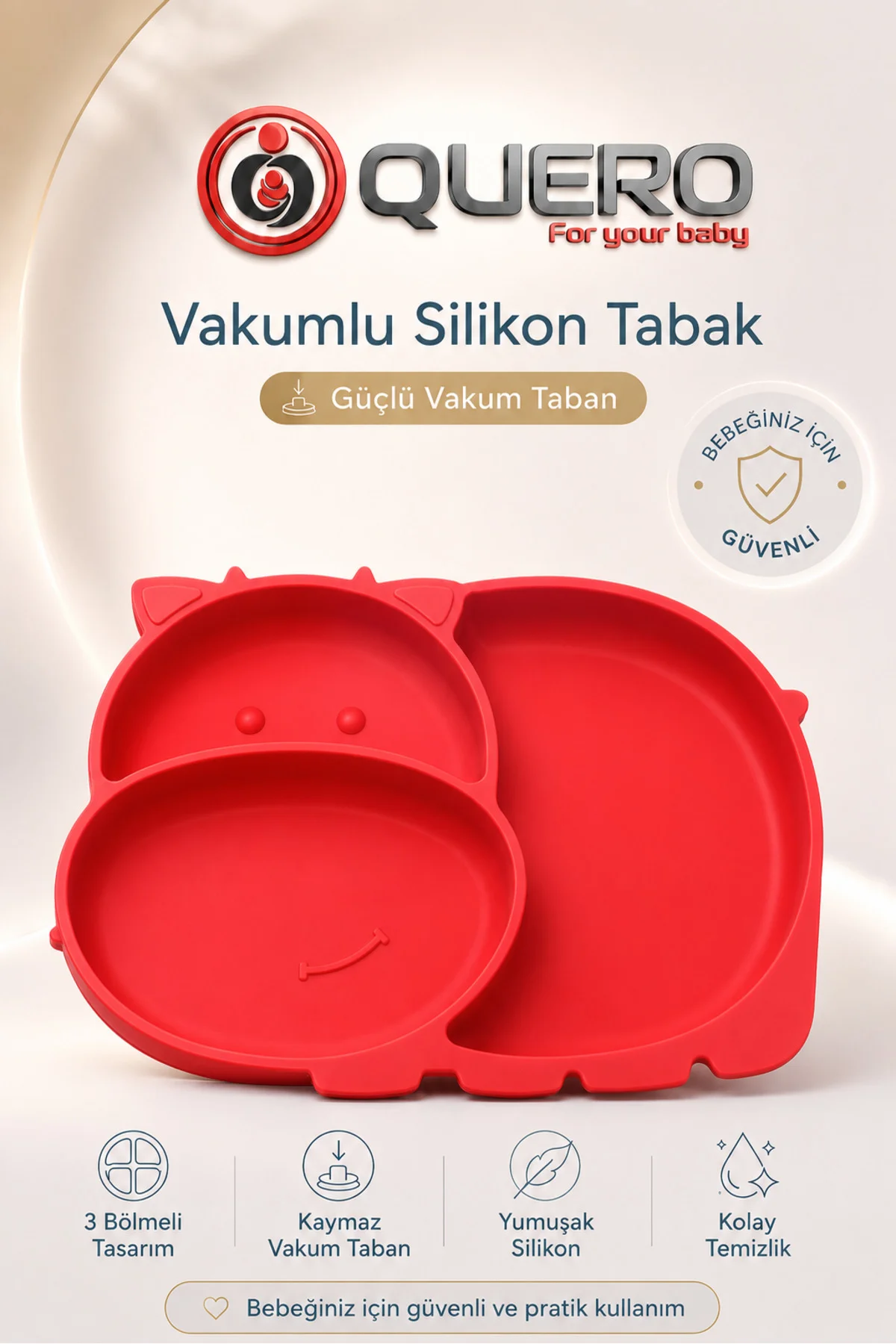 Silikon Vakumlu Bölmeli Mama Tabağı, Bebek Mama Tabağı, Vakumlu Bebek Çocuk Mama Tabağı 3 Bölmeli Mama Tabağı Fiyatı, Yorumları ve Özellikleri