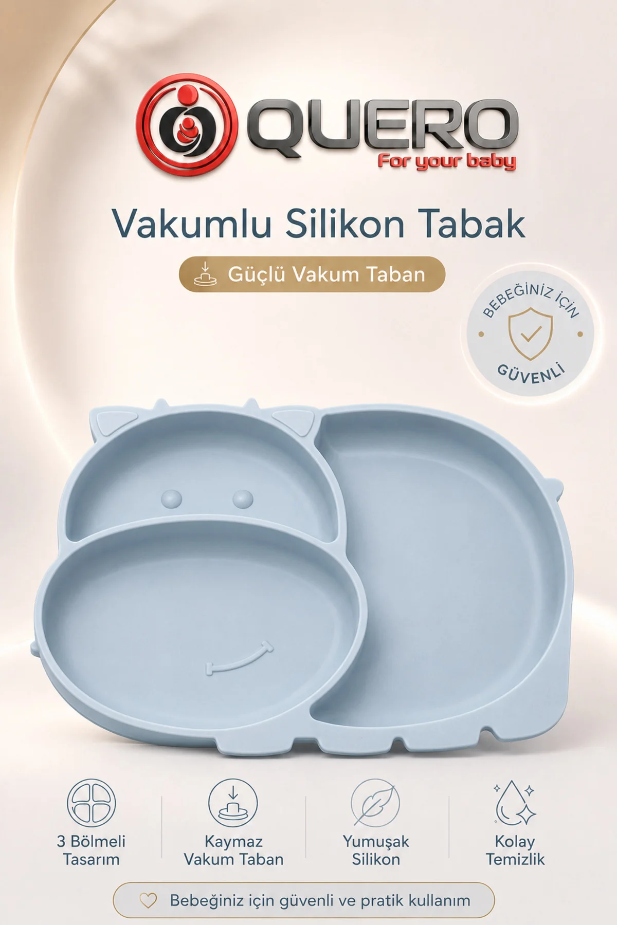 Silikon Vakumlu Bölmeli Mama Tabağı, Bebek Mama Tabağı, Vakumlu Bebek Çocuk Mama Tabağı 3 Bölmeli Mama Tabağı Fiyatı, Yorumları ve Özellikleri