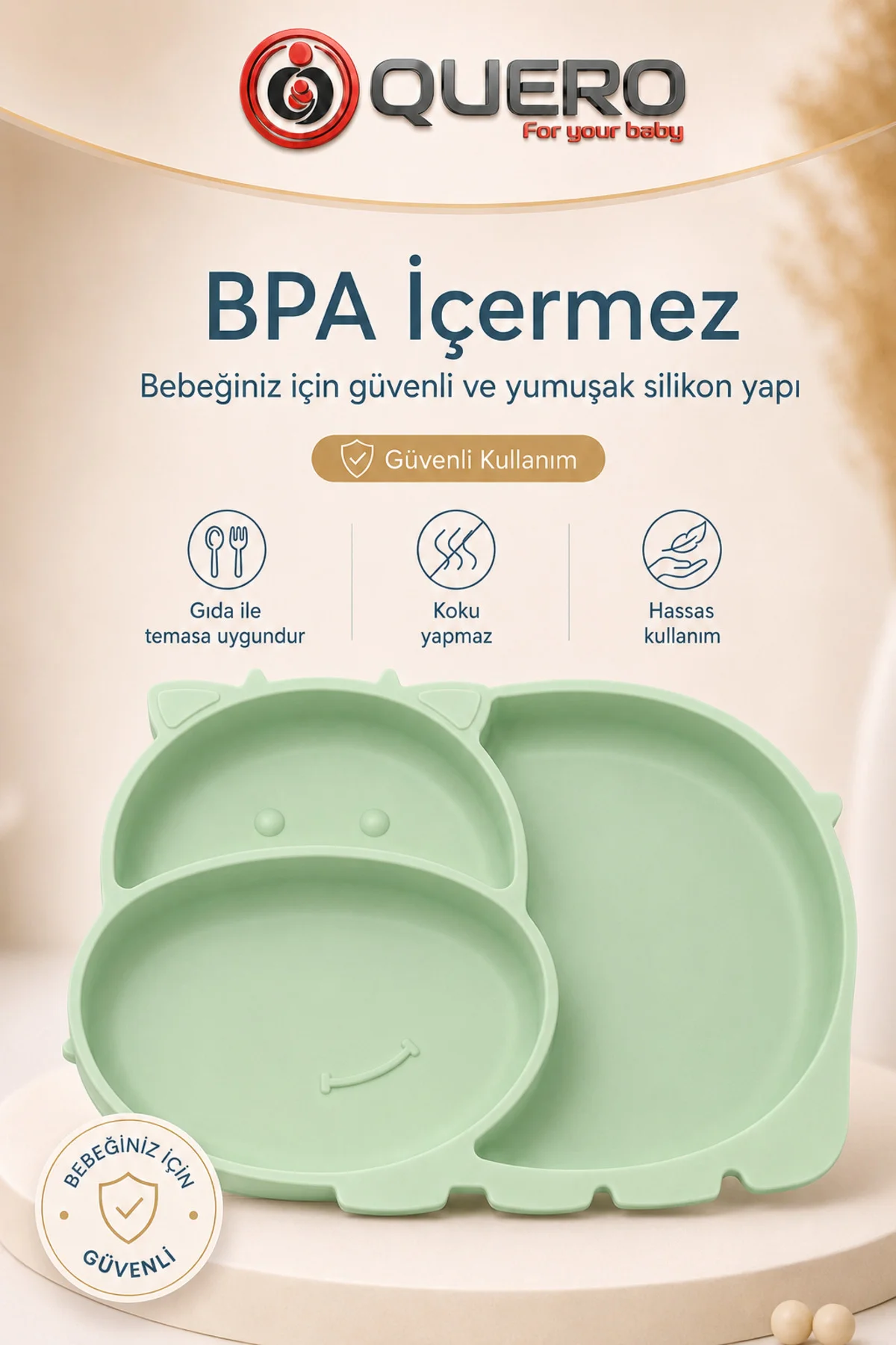 Silikon Vakumlu Bölmeli Mama Tabağı, Bebek Mama Tabağı, Vakumlu Bebek Çocuk Mama Tabağı 3 Bölmeli Mama Tabağı Fiyatı, Yorumları ve Özellikleri