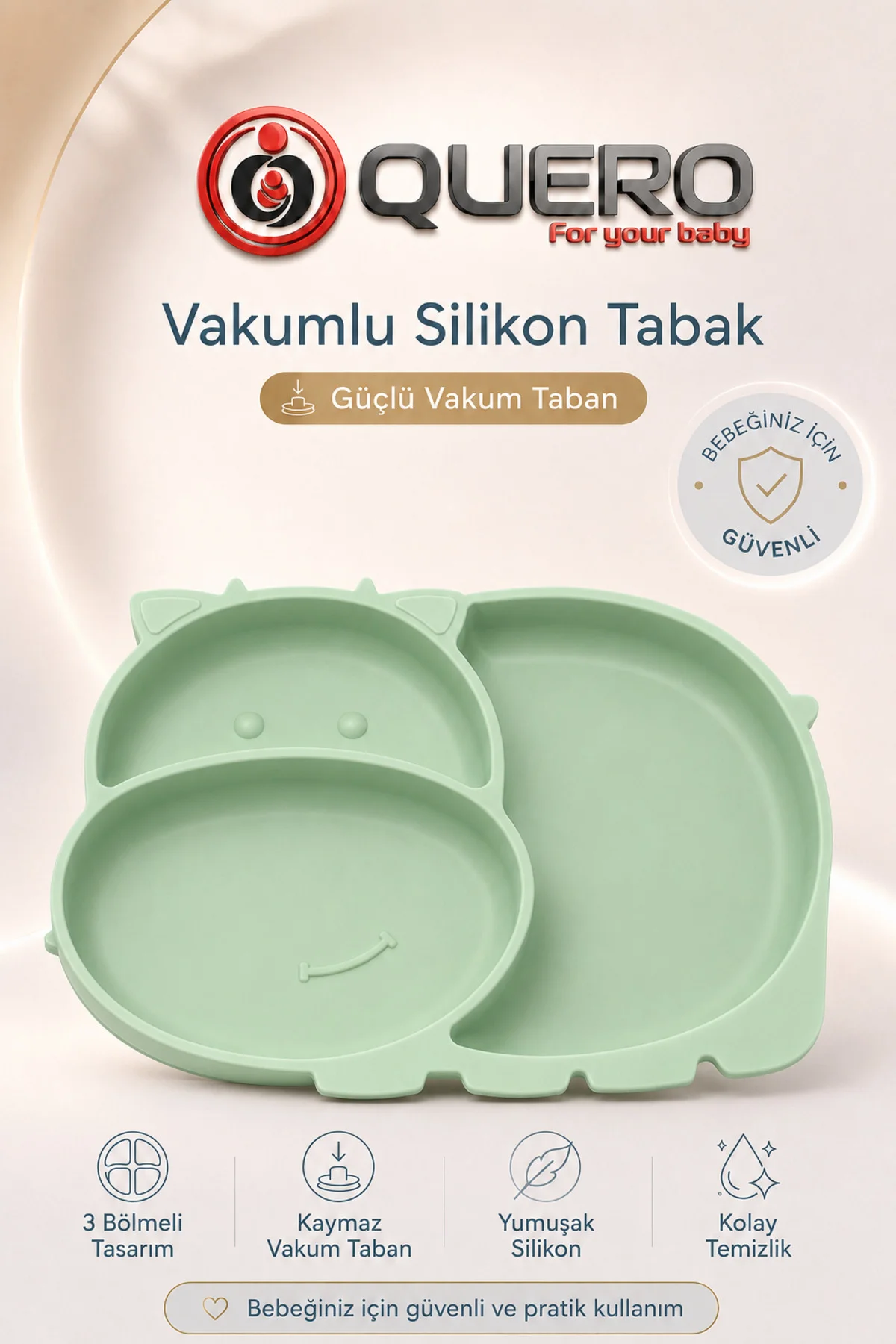 Silikon Vakumlu Bölmeli Mama Tabağı, Bebek Mama Tabağı, Vakumlu Bebek Çocuk Mama Tabağı 3 Bölmeli Mama Tabağı Fiyatı, Yorumları ve Özellikleri
