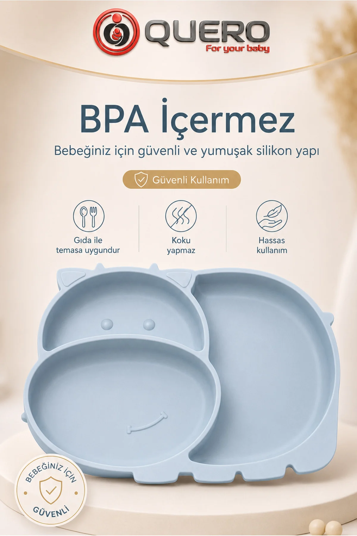 Silikon Vakumlu Bölmeli Mama Tabağı, Bebek Mama Tabağı, Vakumlu Bebek Çocuk Mama Tabağı 3 Bölmeli Mama Tabağı Fiyatı, Yorumları ve Özellikleri