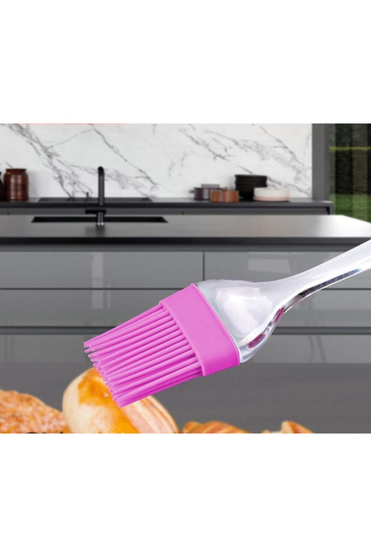 Silikon Yağlama Ve Yumurta Sürme Hamur Fırçası