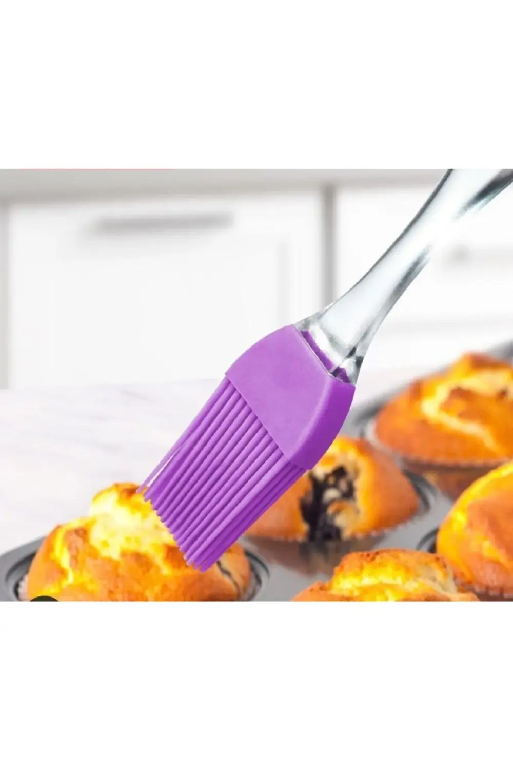 Silikon Yağlama Ve Yumurta Sürme Hamur Fırçası