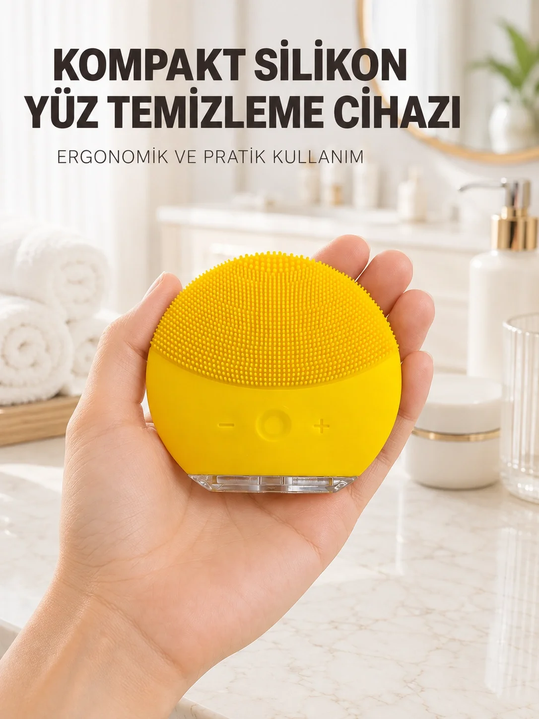 Silikon Yüz Temizleme Fırçası Titreşim Ayarlı USB Şarjlı Cilt Bakım Cihazı Fiyatı, Yorumları ve Özellikleri