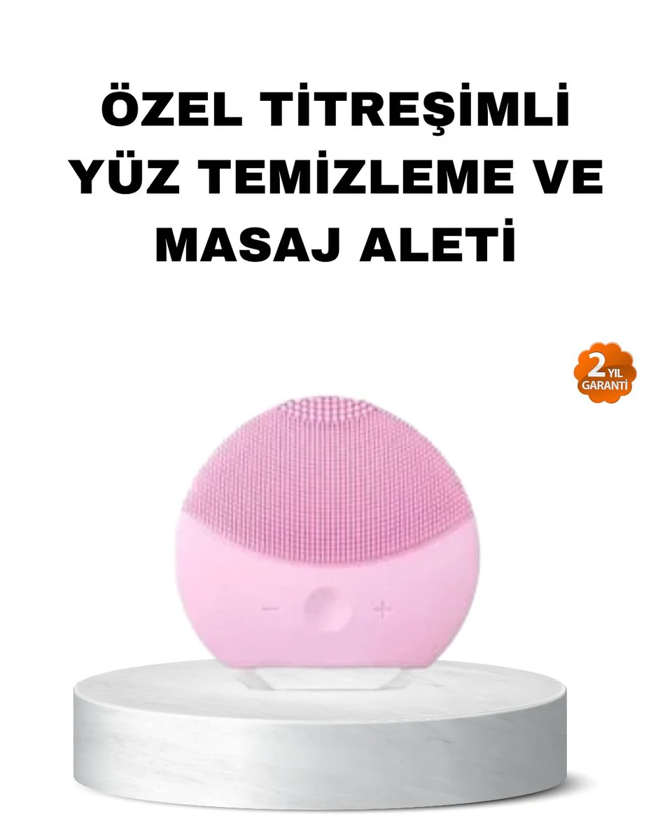 Silikon Yüz Temizleme ve Masaj Aleti - Su Geçirmez, Taşınabilir ve Cilt Dostu