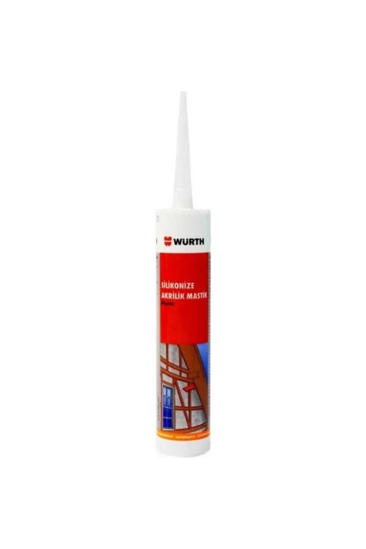 Würth Silikonize Akrilik Mastik Beyaz White 310Ml