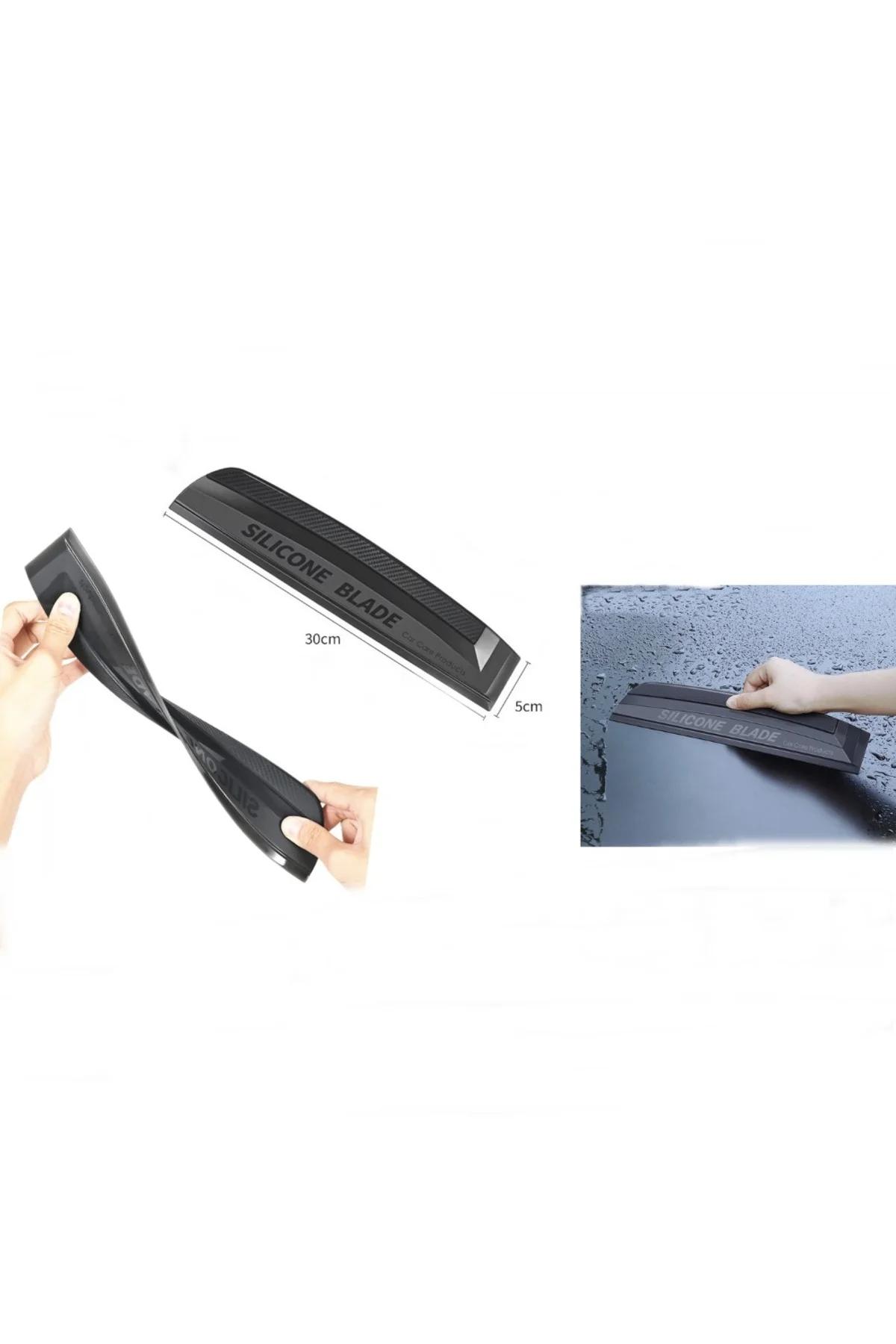 Silikonlu Oto Kurulama Çekçeği Çizilmez Esnek Oto Su Sıyırıcı Siyah 30Cm Silikonlu Oto Kurulama Çekçeği Çizilmez Esnek Oto Su Sıyırıcı Siyah 30Cm