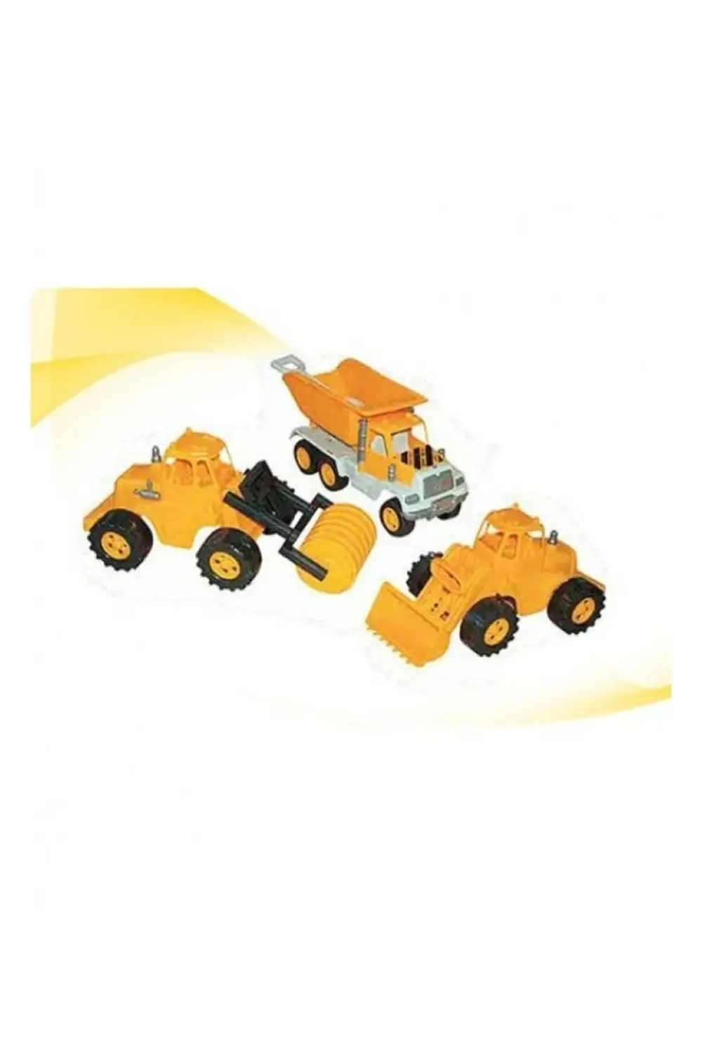 Silindir Kepçe Kamyon Kürek Küçük Boy 4 Parça Inşaat Iş Makinesi