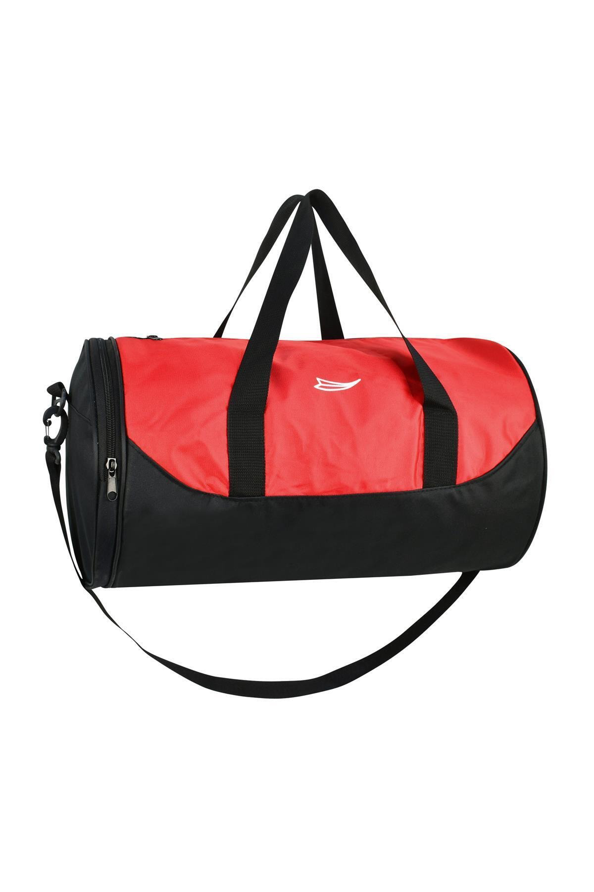 İhtiyaçavm Silindir Spor Çanta El Valizi Kırmızı