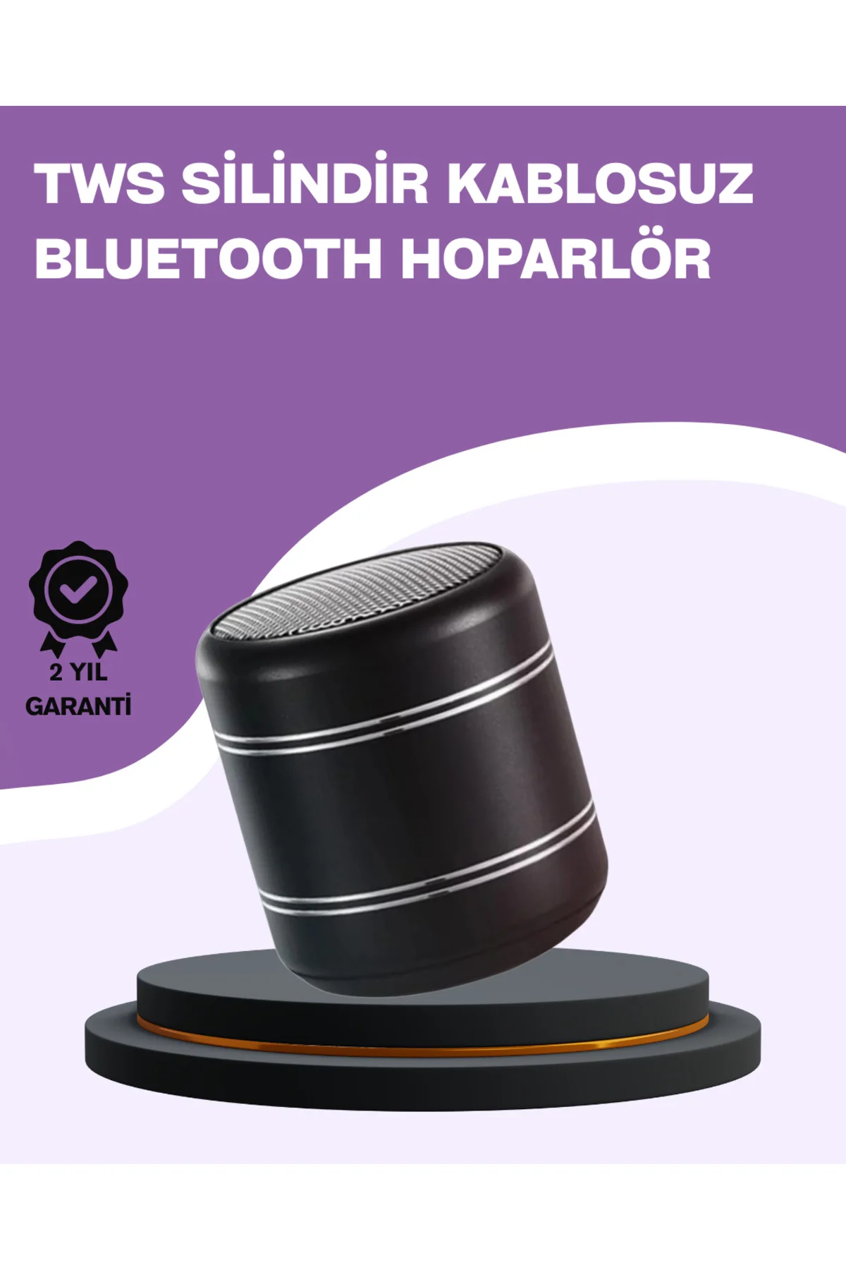 Silindir Tasarım Mini Bluetooth Hoparlör 10m Çekim Güçlü Bas ve M