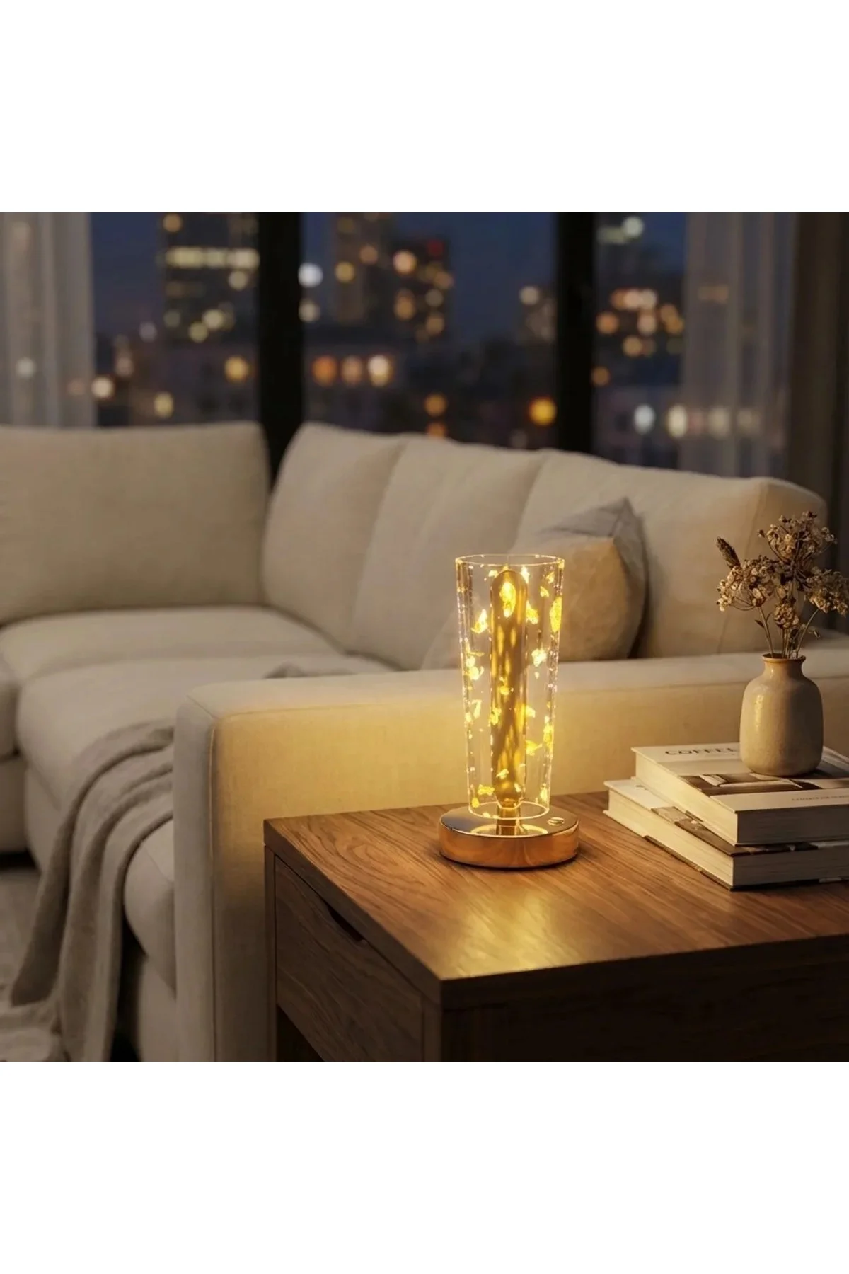 Silindirik Kristal Altın Toz Model LED Masa Lambası – Gold Tabanlı, Dokunmatik, 3 Renk Işık Modlu, Ş Silindirik Kristal Altın Toz Model LED Masa Lambası – Gold Tabanlı, Dokunmatik, 3 Renk Işık Modlu, Ş