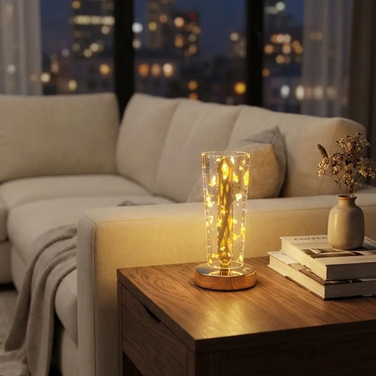 Silindirik Kristal Altın Toz model Led Masa Lambası – Gold Tabanlı, Dokunmatik, 3 Renk Işık Modlu, Şarjlı Modern Dekoratif Gece Lambası Bx40 Fiyatı, Yorumları ve Özellikleri