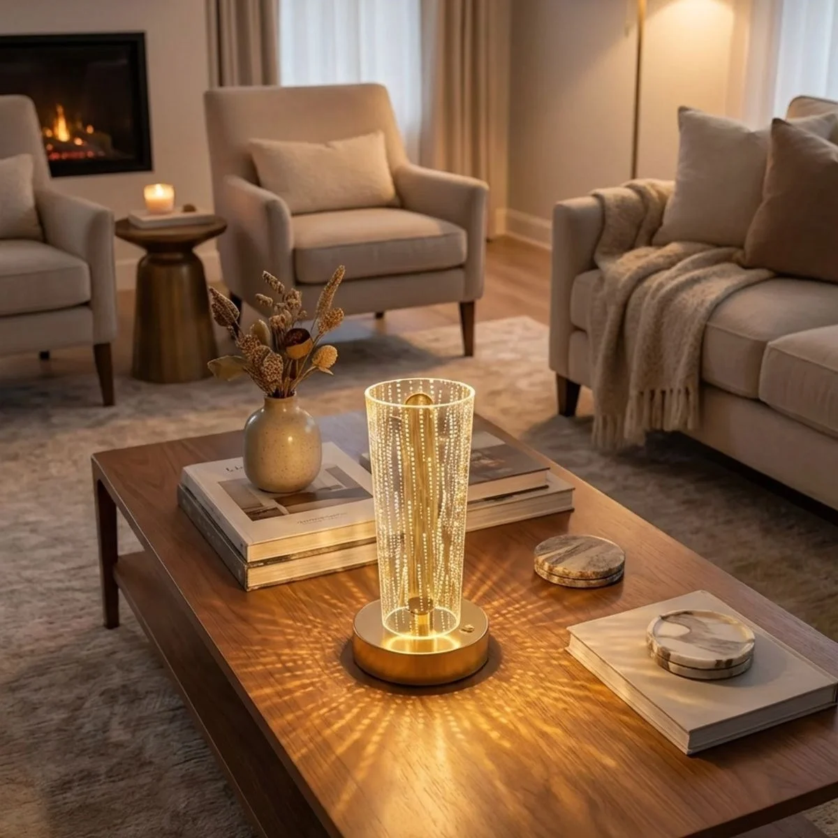 Silindirik Kristal Nokta Model Led Masa Lambası – Gold Tabanlı, Dokunmatik, 3 Renk Işık Modlu, Şarjlı Modern Dekoratif Gece Lambası Bx40 Fiyatı, Yorumları ve Özellikleri