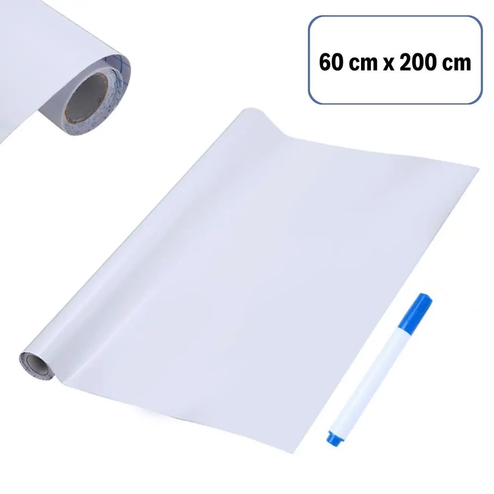 Silinebilir Kalemli Sticker Duvara Yapışabilen Yazı Tahtası 60x2 Silinebilir Kalemli Sticker Duvara Yapışabilen Yazı Tahtası 60x2