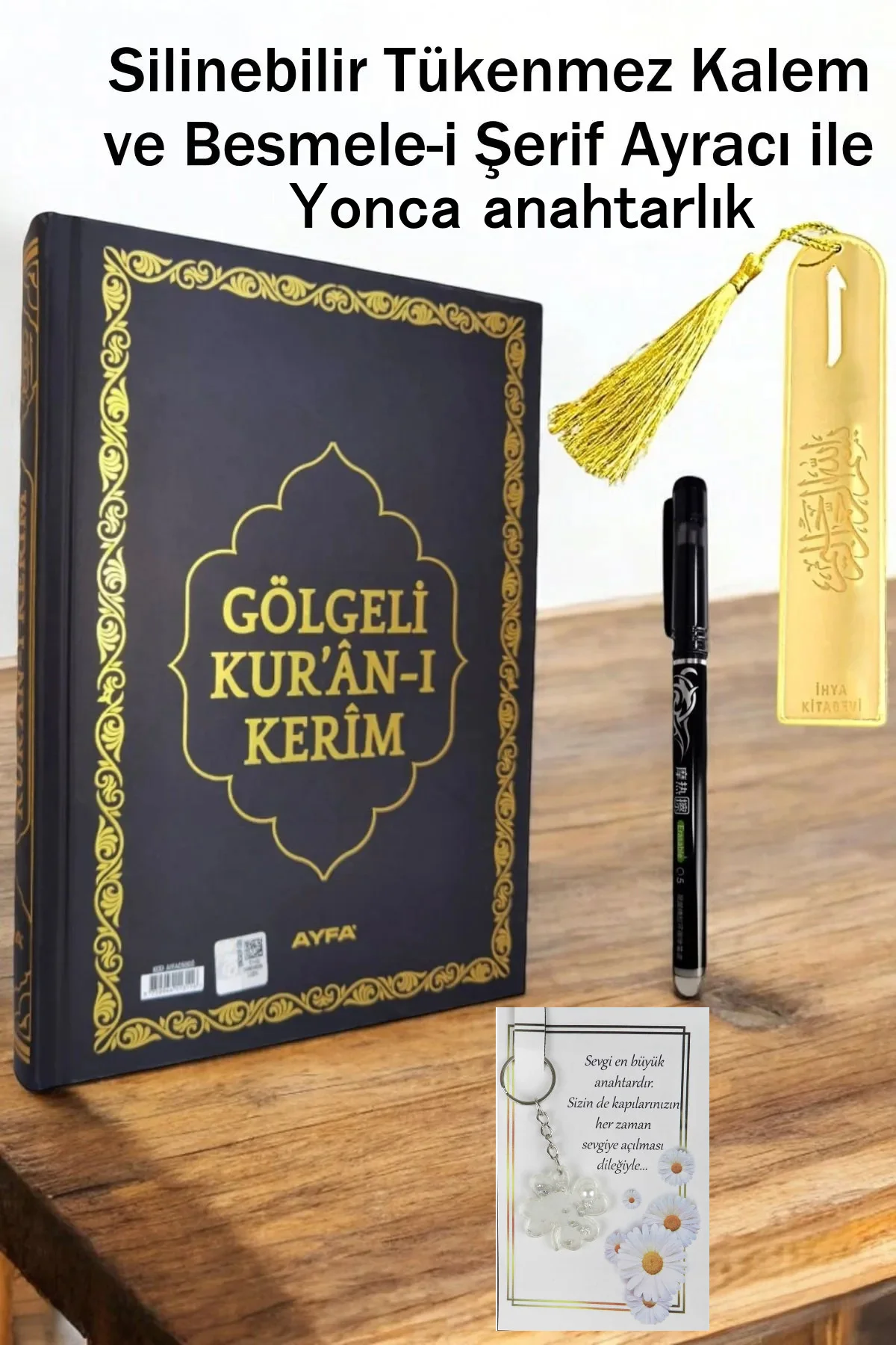 Silinebilir Tükenmez Kalemli Gölgeli Kuranı Kerim Kendin Yaz-ezbe