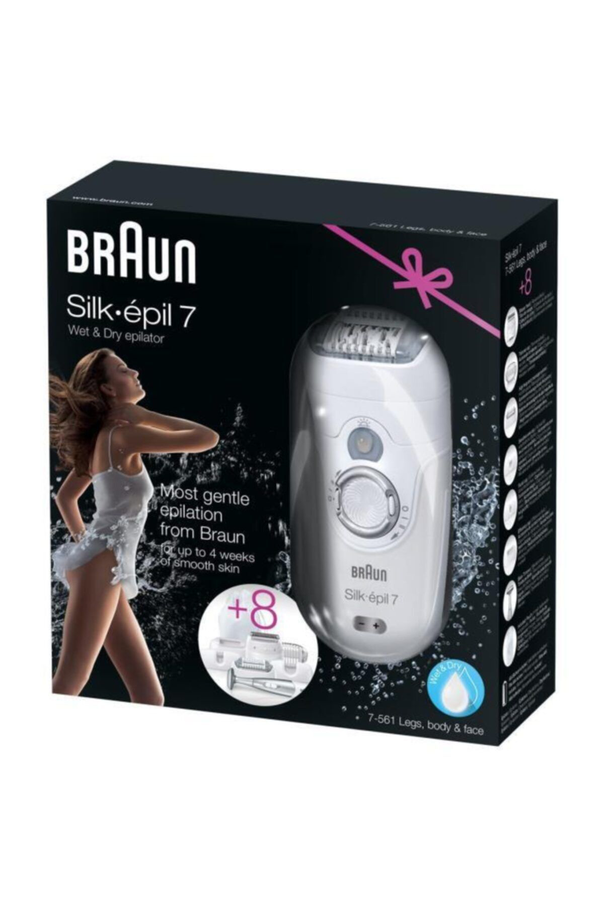 Silk-epil 7 7-561 + Bikini Trimmer 8'i 1 Arada Islak Kuru Epilatö Silk-epil 7 7-561 + Bikini Trimmer 8'i 1 Arada Islak Kuru Epilatö