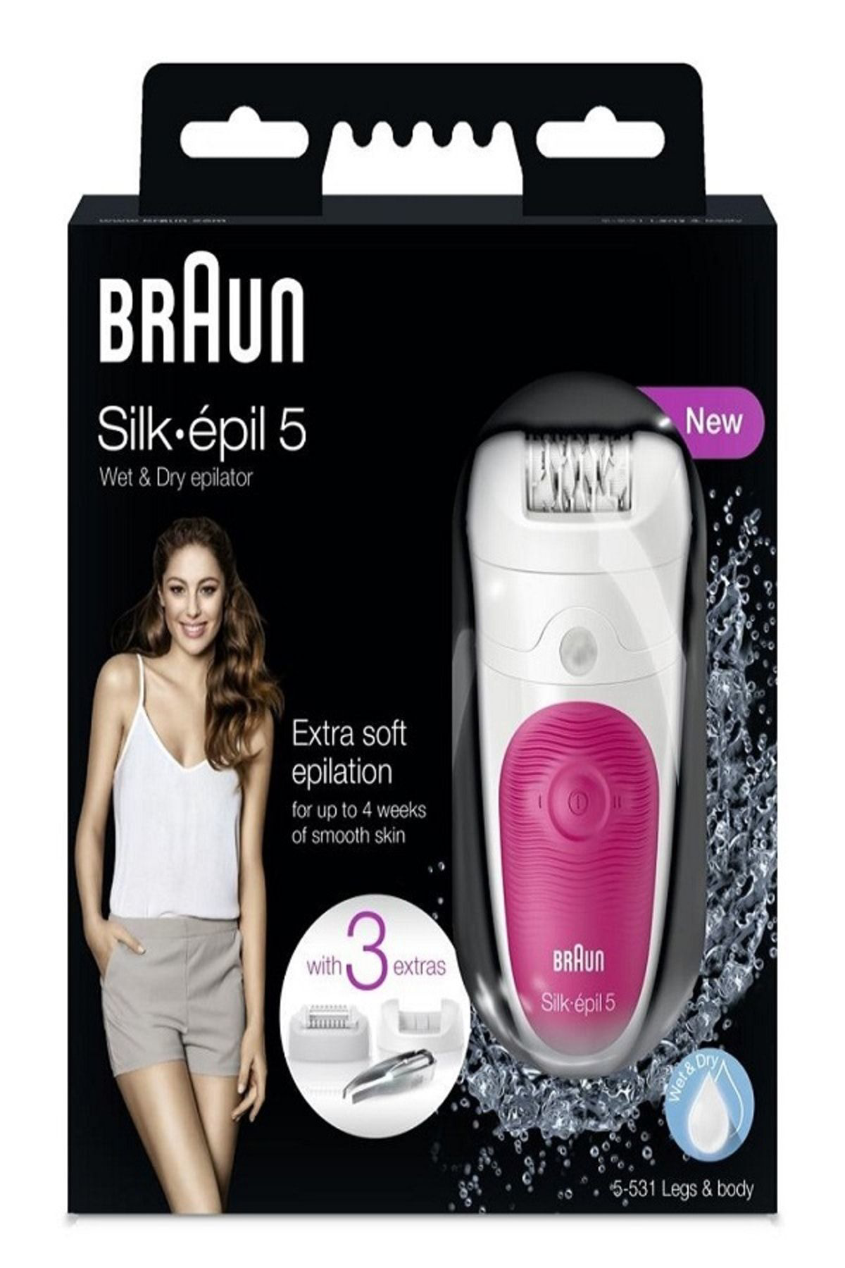 Silk-épil 5 5531 Islak ve Kuru Kablosuz Epilatör