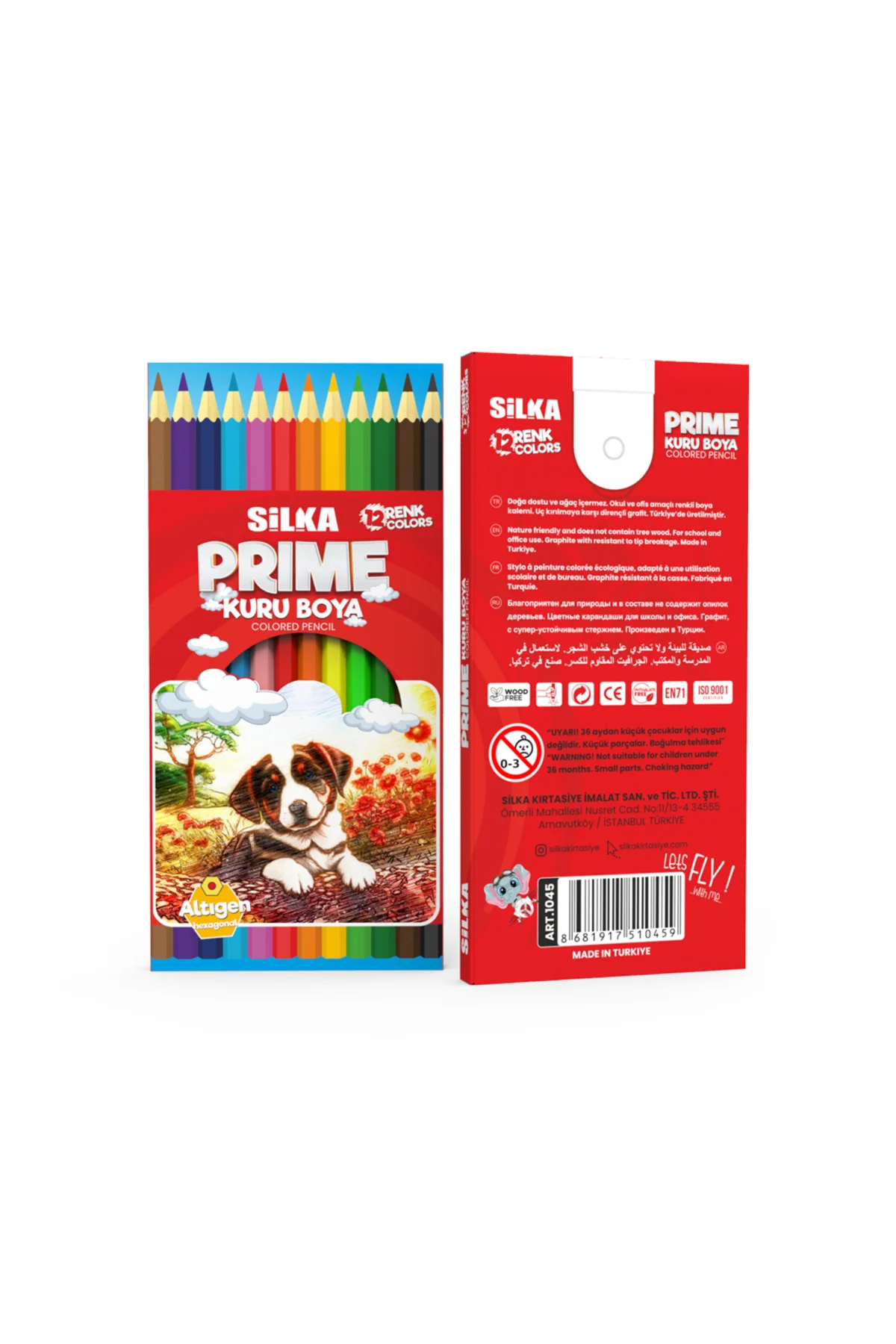 Silka Kuru Boya Kalemi Prime Tam Boy 12 Renk Silka Kuru Boya Kalemi Prime Tam Boy 12 Renk