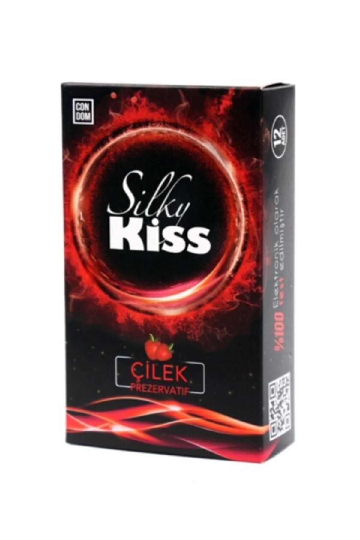 Silky Kiss Çilek Aromalı Prezervatif 12li Paket Silky Kiss Çilek Aromalı Prezervatif 12li Paket