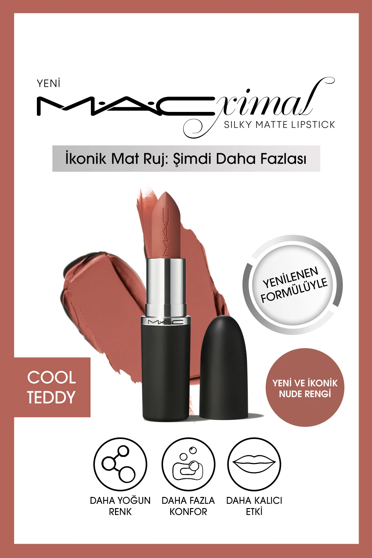 Silky Matte Lipstick Nemlendirme Etkili Yoğun Renk Sağlayan Ruj -