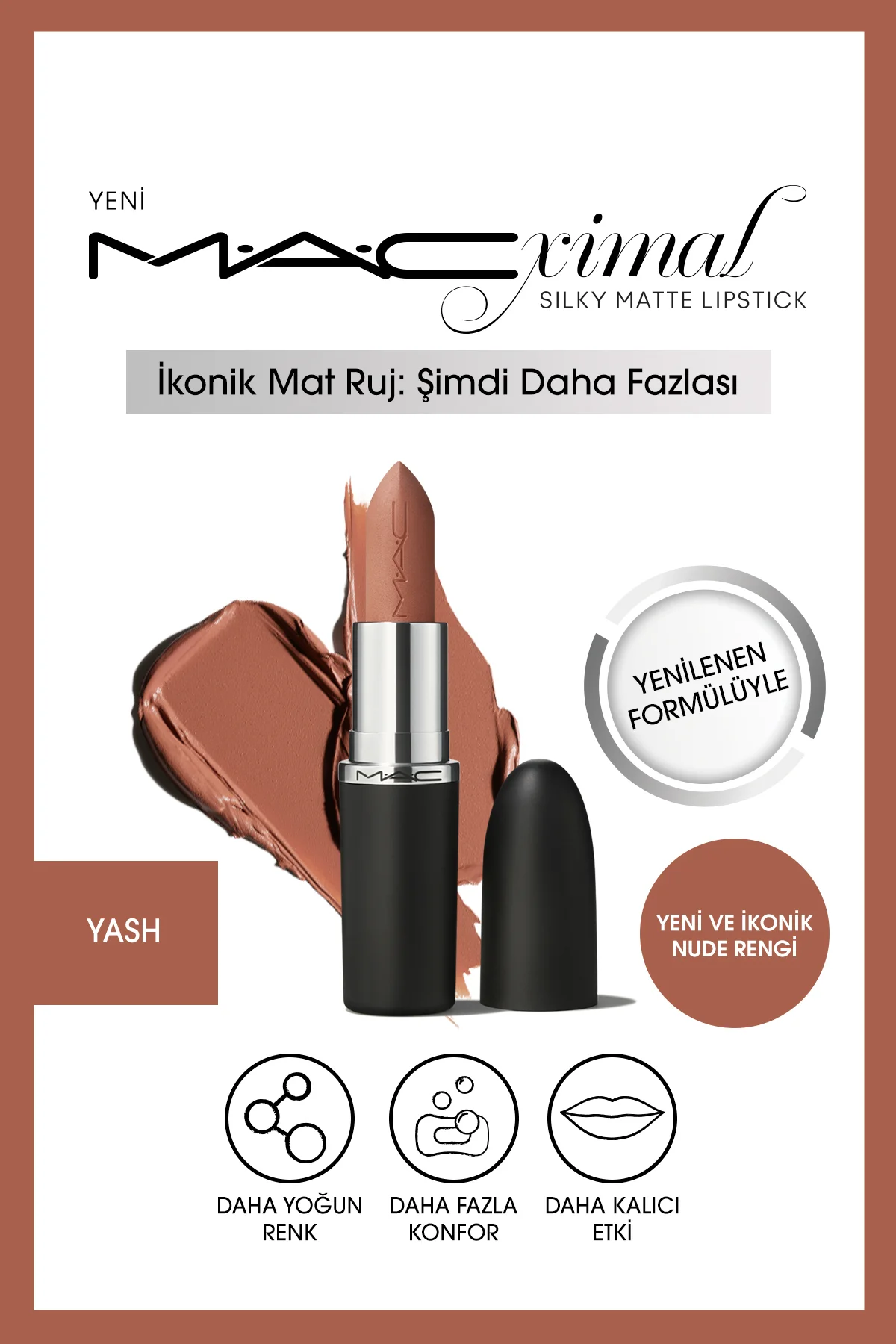 Silky Matte Lipstick Nemlendirme Etkili Yoğun Renk Sağlayan Ruj-Y